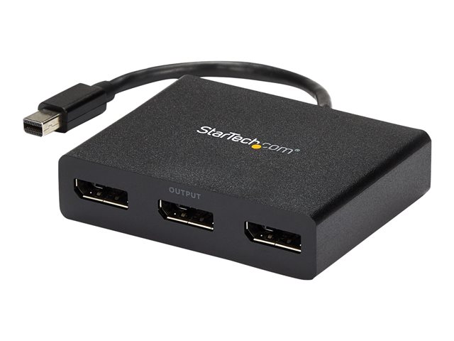 elara StarTech.com 3-Port Multi Monitor Adapter Mini DisplayPort 1.2 to 3x DisplayPort MST Hub Triple 1080p or Dual 4K 30Hz mDP to DP MST Video Splitter