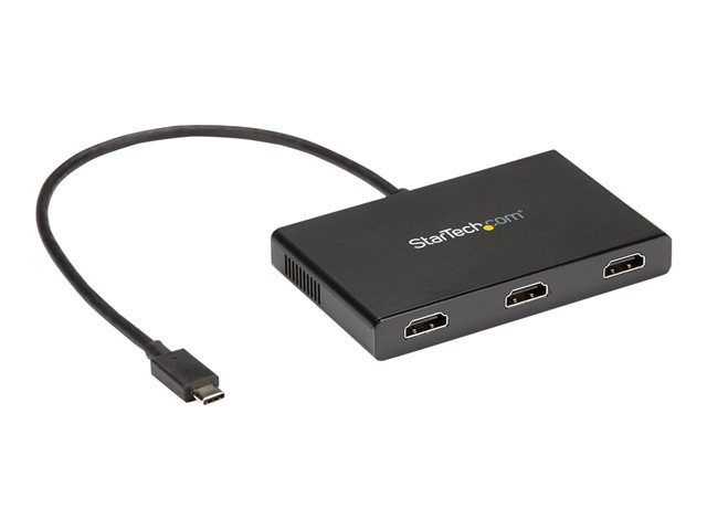 Elara StarTech.com 3-Port Multi Monitor Adapter USB-C To 3x HDMI Video Splitter USB Type-C DP 1.2 Alt Mode To HDMI MST Hub Dual 4K 30Hz Or Triple 1080p