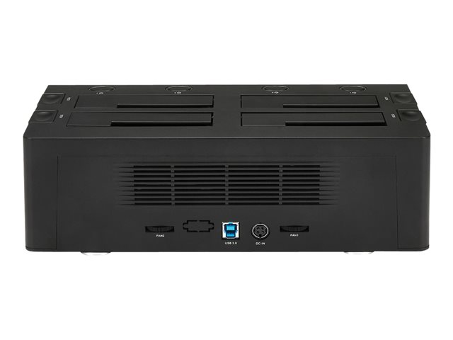 Elara StarTech.com 4-Bay USB 3.0 To SATA Hard Drive Docking Station USB Hard Drive Dock External 2.53.5 SATA III (6Gbps) SSDHDD Docking Station Hot-Swapp