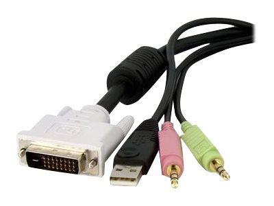 Elara StarTech.com 4-in-1 Cable For KVMs With Dual Link DVI And USB