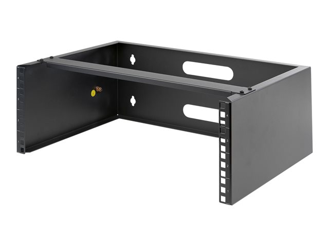 elara StarTech.com 4U Wall Mount Rack 19" Wall Mount Network Rack 13.78 inch Deep (Low Profile) Wall Mounting Patch Panel Bracket for Network Switches I