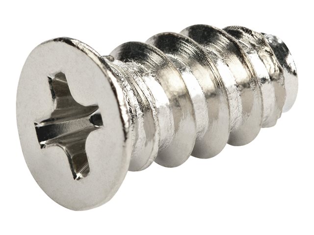 Elara StarTech.com 50-Pack M5 Screws 10mm Long Computer/PC Case Fan Screws Self-Tapping Computer Case Fan Mounting Screws Phillips/Flat Head Fits M5 Fan