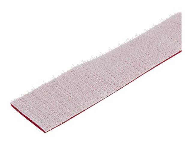 Elara StarTech.com 50ft Hook And Loop Roll Cut-to-Size Reusable Cable Ties Bulk Industrial Wire Fastener Tape / Adjustable Fabric Wraps Red / Resuable Sel