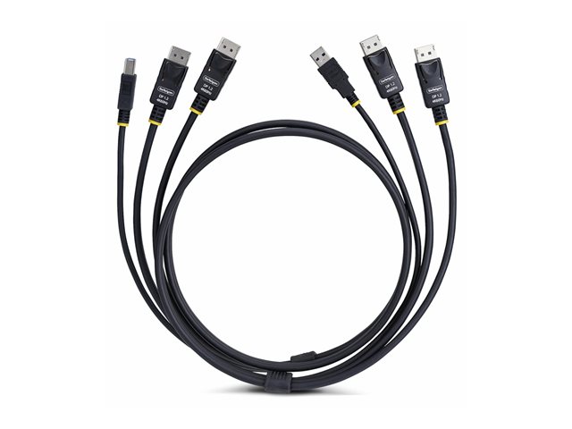Elara StarTech.com 6ft (1.8m) Dual-DisplayPort And USB 5Gbps KVM Cable