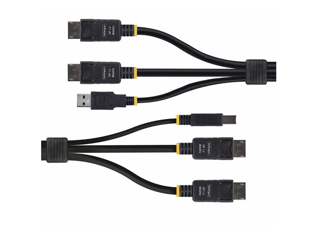 Elara StarTech.com 6ft (1.8m) Dual-DisplayPort And USB 5Gbps KVM Cable