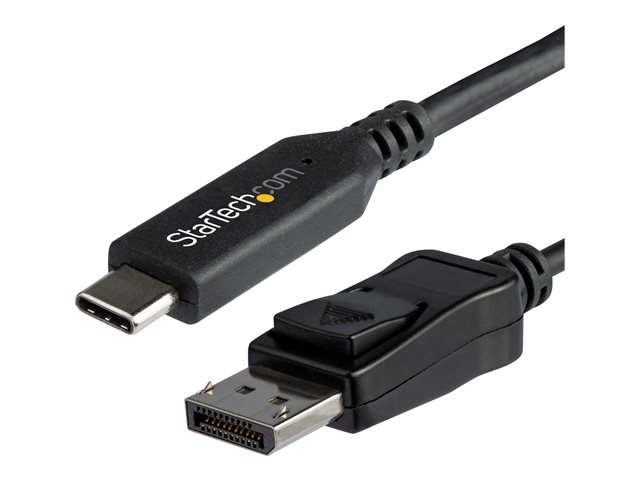Elara StarTech.com 6ft/1.8m USB C To DisplayPort 1.4 Cable 4K/5K/8K USB Type-C To DP 1.4 Alt Mode Video Adapter Converter HBR3/HDR/DSC 8K 60Hz DP 1.4 Mon