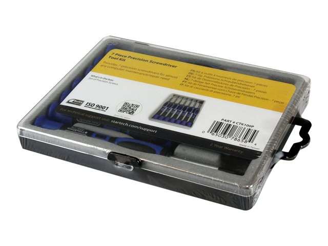 Elara StarTech.com 7 Piece Precision Screwdriver Computer Tool Kit With Carrying Case