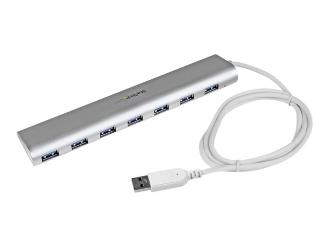 elara StarTech.com 7 Port Compact USB 3.0 Hub with Built-in Cable