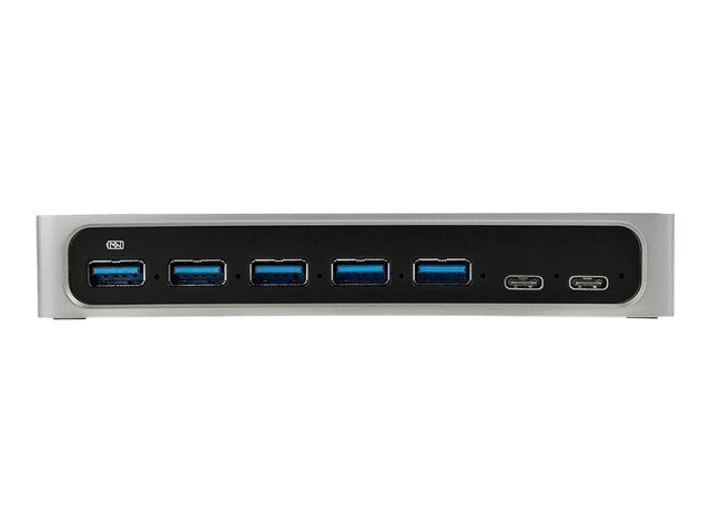 Elara StarTech.com 7 Port USB C Hub With Fast Charge Port USB-C To 5x USB-A 2x USB-C USB 3.0 (USB 3.1/3.2 Gen 1 SuperSpeed 5Gbps) Self Powered Type-C Hub