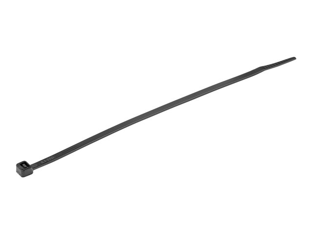 Elara StarTech.com 8"(20cm) Cable Ties 2-1/8"(55mm) Dia 50lb(22kg) Tensile Strength Nylon Self Locking Zip Ties UL Listed 1000 Pack Black (CBMZT8BK)
