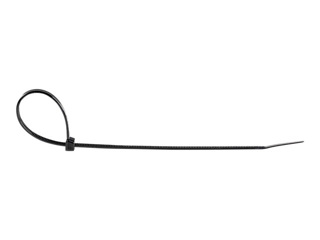 Elara StarTech.com 8"(20cm) Cable Ties 2-1/8"(55mm) Dia 50lb(22kg) Tensile Strength Nylon Self Locking Zip Ties UL Listed 1000 Pack Black (CBMZT8BK)