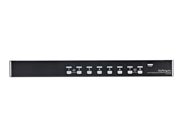Elara StarTech.com 8 Port 1U Rackmount USB KVM Switch Kit With OSD And Cables
