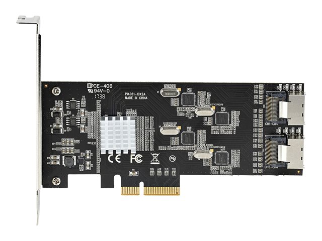 Elara StarTech.com 8 Port SATA PCIe Card PCI Express 6Gbps SATA Expansion Card With 4 Host Controllers SATA PCIe Controller Card PCI-e X4 Gen 2 To SATA I