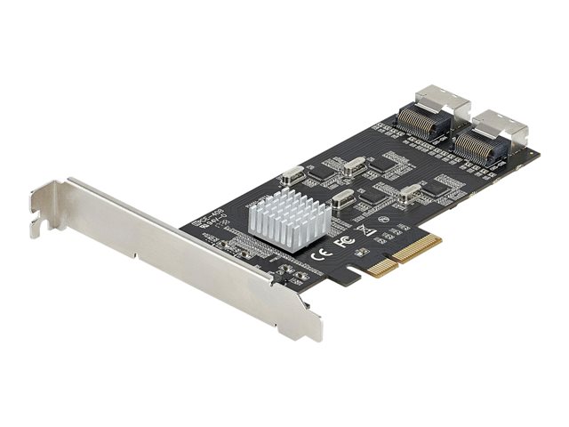 elara StarTech.com 8 Port SATA PCIe Card PCI Express 6Gbps SATA Expansion Card with 4 Host Controllers SATA PCIe Controller Card PCI-e x4 Gen 2 to SATA I