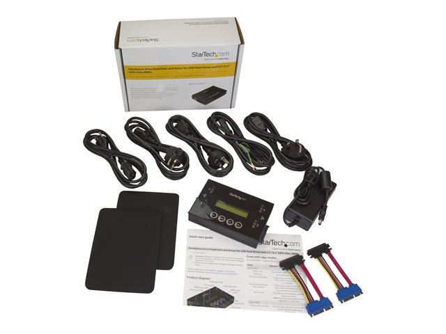 Elara StarTech.com Drive Duplicator & Eraser For USB Flash Drives & 2.5 / 3.5" SATA SSDs/HDDs- 1:1 Duplication Plus Cross-interface