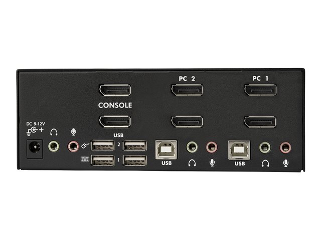 Elara StarTech.com Dual Monitor DisplayPort KVM Switch