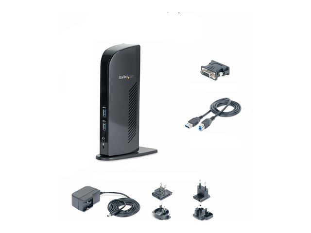 Elara StarTech.com Dual Monitor USB 3.0 Laptop Docking Station With HDMI/DVI/VGA & 6xUSB Ports