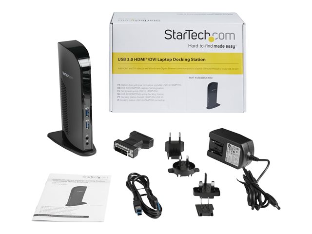 Elara StarTech.com Dual Monitor USB 3.0 Laptop Docking Station With HDMI/DVI/VGA & 6xUSB Ports