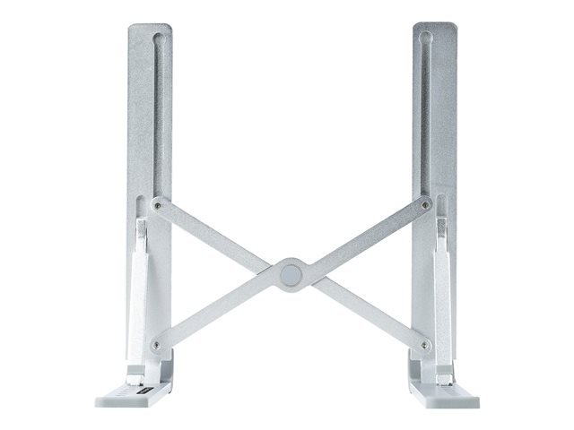 Elara StarTech.com Foldable Laptop Riser Stand Portable Height Adjustable Ergonomic Laptop Stand Ventilated Aluminum Frame Supports 22lb (10Kg) Tilt/Rais