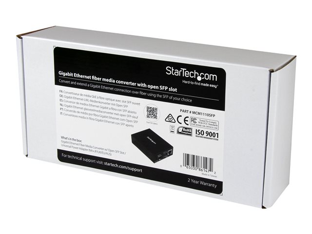 Elara StarTech.com Multimode / Single Mode Fiber Media Converter