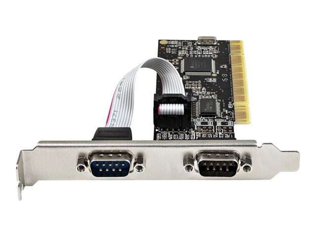 elara StarTech.com PCI Serial Parallel Combo Card with Dual Serial RS232 Ports (DB9) & 1x Parallel LPT Port (DB25) PCI Combo Adapter Card PCI Expansion Ca
