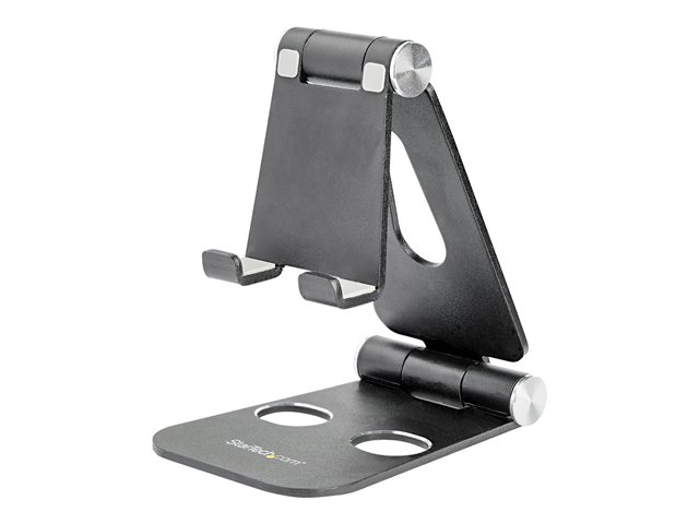 elara StarTech.com Phone and Tablet Stand Foldable Universal Mobile Device Holder for Smartphones & Tablets Adjustable Multi-Angle Viewing Ergonomic Cell