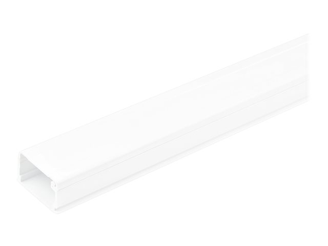 elara StarTech.com Solid Cable Management Raceway with Adhesive Tape & Cover 1-1/8"(32mm)W x 3/4"(20mm)H 6ft(1.8m) length PVC Network/Power Cord Hider Ki