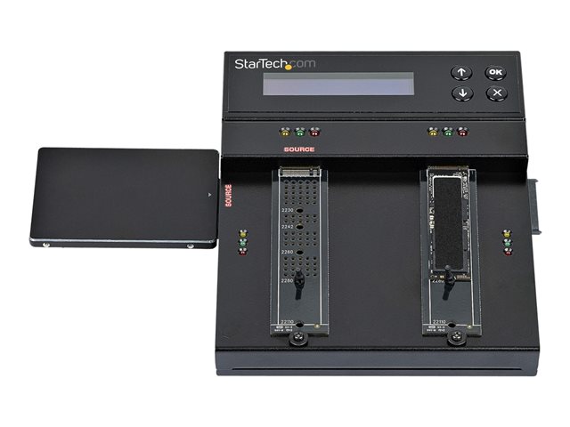 Elara StarTech.com Standalone M.2 SATA & M.2 NVMe Duplicator And Eraser HDD/SSD Cloner & Wiper For M.2 PCIe AHCI/NVMe M.2 SATA 2.5/3.5" SATA Drives Exte