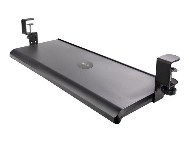 elara StarTech.com Under-Desk Keyboard Tray Clamp-on Keyboard Holder Supports up to 12kg (26.5lb) Sliding Keyboard and Mouse Drawer with C-Clamps Height