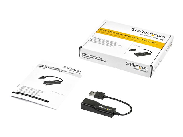 Elara StarTech.com USB 2.0 To 10/100 Mbps Ethernet Network Adapter Dongle