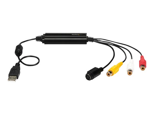 Elara StarTech.com USB Video Capture Adapter Cable S-Video/Composite To USB 2.0 SD Video Capture Device Cable TWAIN Support Analog To Digital Converter F
