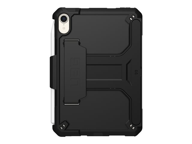 elara UAG Rugged Case for iPad Mini 6th Gen w/Handstrap & Kickstand Black