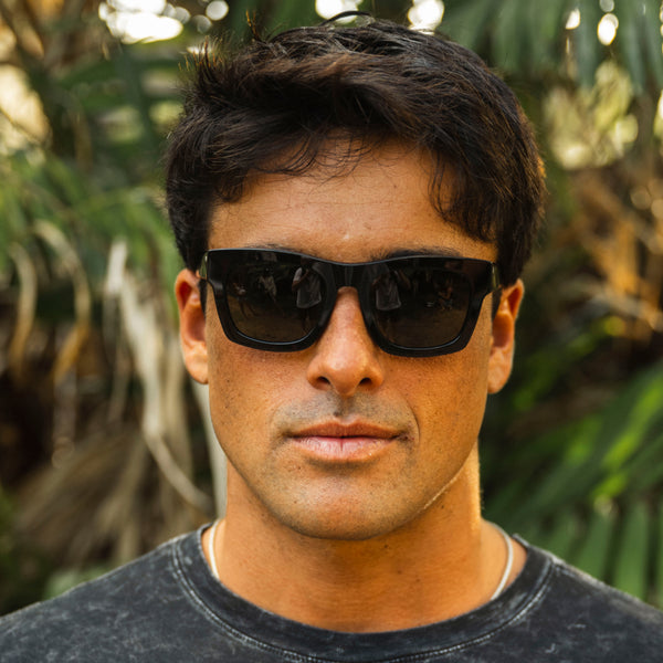 Electric Crasher 49 Sunglasses Gloss Black / Grey Polarized