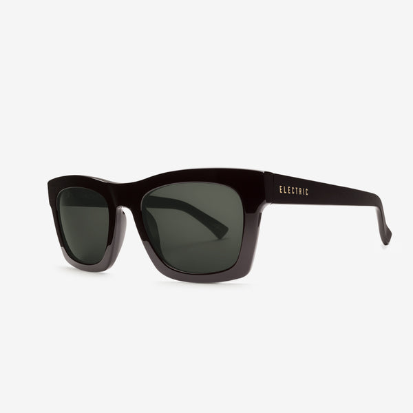 Electric Crasher 49 Sunglasses Gloss Black / Grey Polarized
