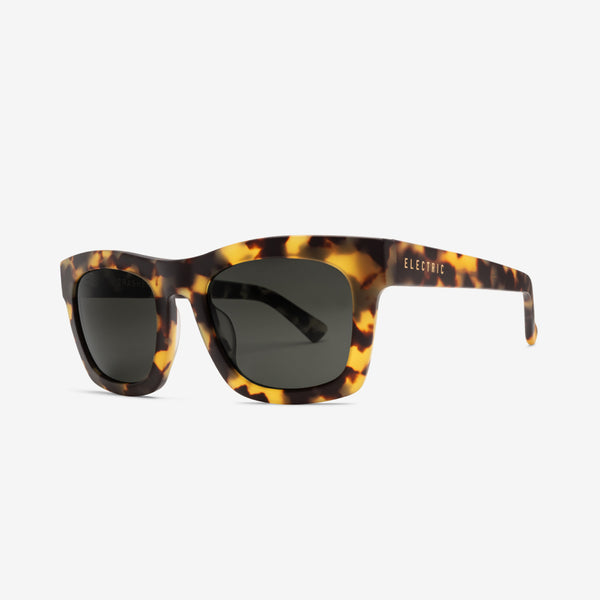 Electric Crasher 49 Sunglasses Matte Tort / Grey Polarized