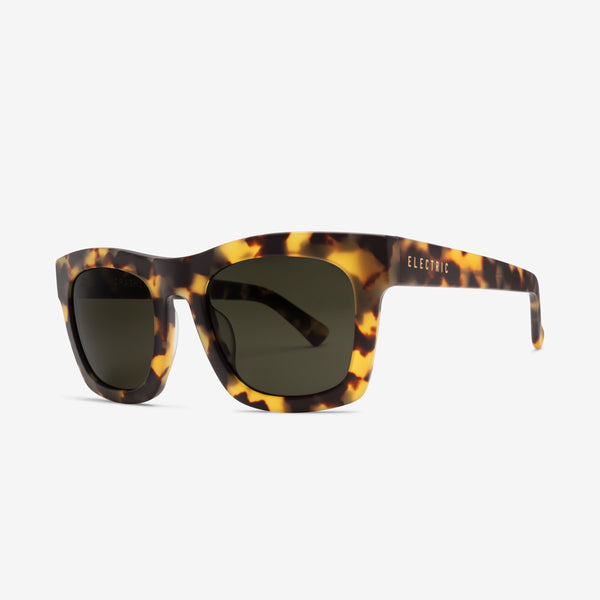Electric Crasher 53 Sunglasses Matte Tort / Grey Polarized