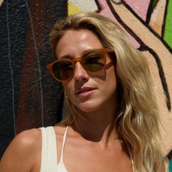 Electric Oak Sunglasses Honey / Vintage Green