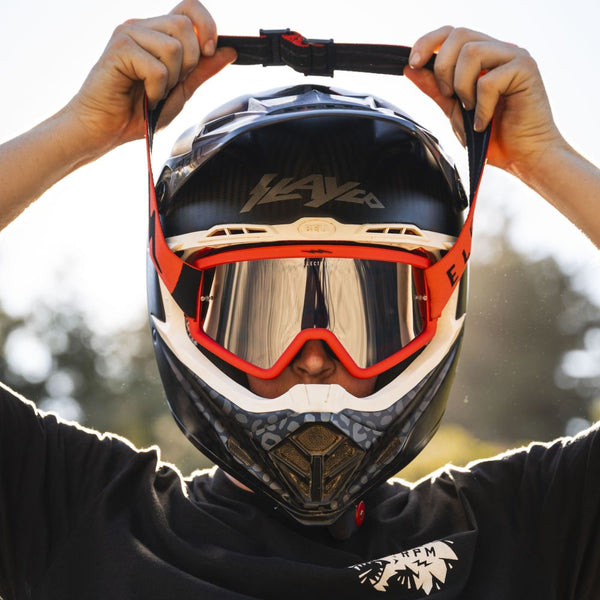 Electric Hex MTB MTB Goggles Grey Red / Silver Chrome