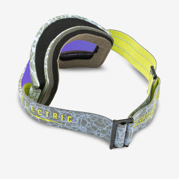 Electric Hex With Bonus Lens Flash Goggle Hyper Neuron / Purple Chrome