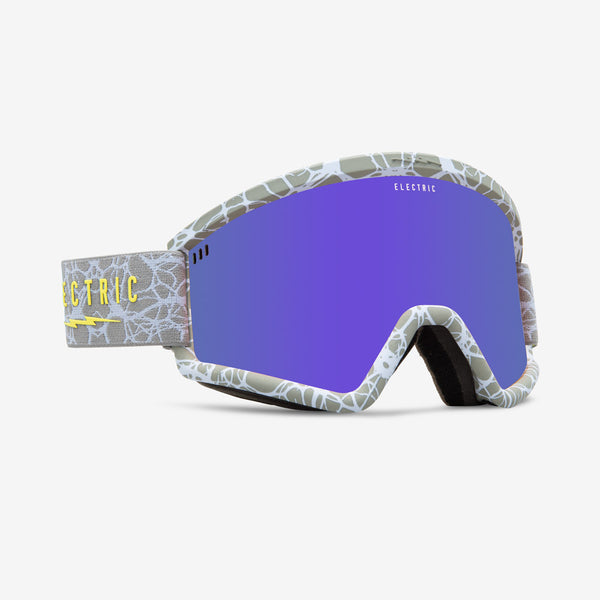 electric Hex with Bonus Lens Flash Goggle Hyper Neuron / Purple Chrome