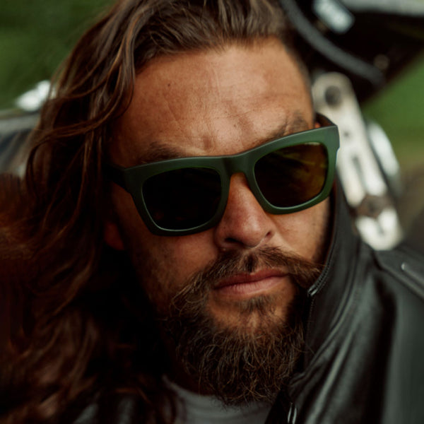 Electric Momoa Crasher 53 Sunglasses British Racing Green / Grey Polarized