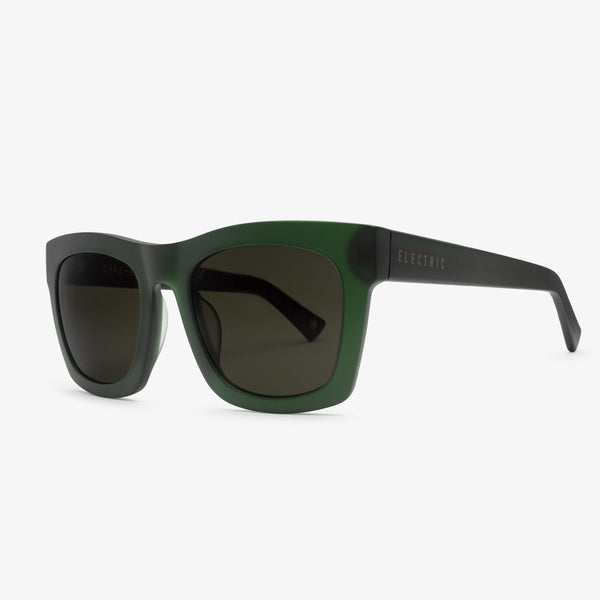 Electric Momoa Crasher 53 Sunglasses British Racing Green / Grey Polarized