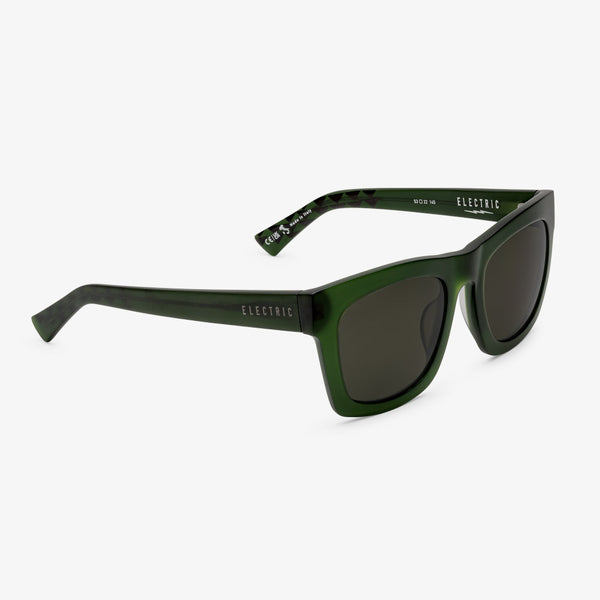 Electric Momoa Crasher 53 Sunglasses British Racing Green / Grey Polarized