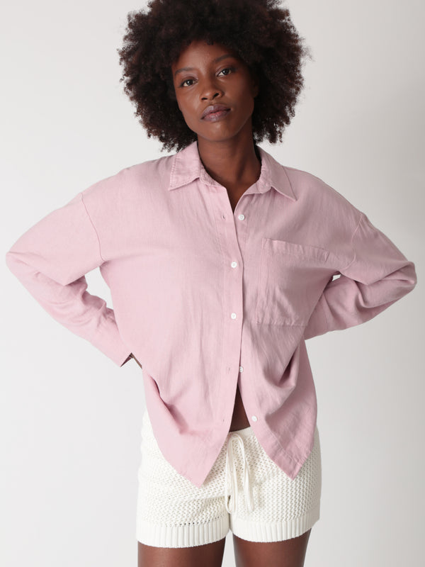 electric & rose Boyfriend Linen Shirt Shirts