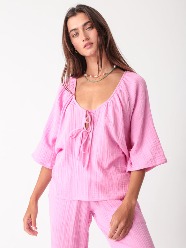 electric & rose Mindy Gauze Top Tops