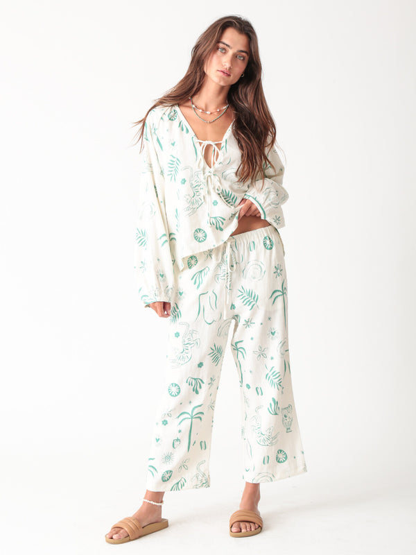 electric & rose Sail Linen Pant Bottoms