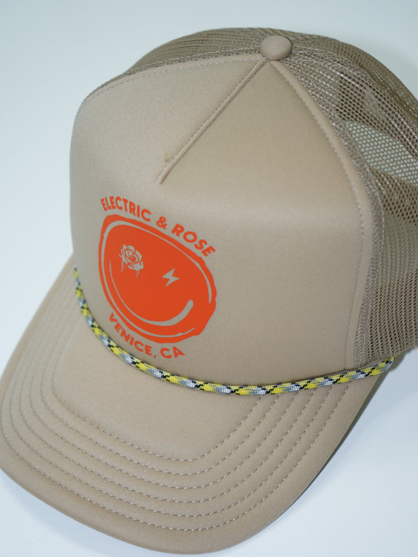 Electric & Rose Smiley Trucker Hat Accessories