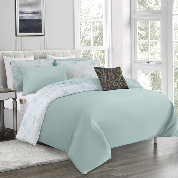 Elegant Comfort Elegant Comfort 10-Piece Tie-Dye Comforter Set Includes 6-Piece Sheet Set With Double Sided Storage Pockets 10-Piece