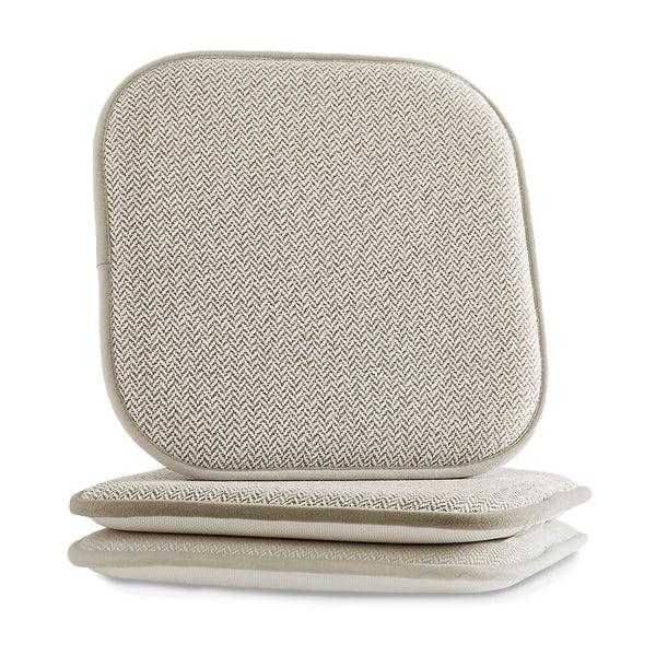 elegant comfort Elegant Comfort 2 Pack Textured Chair Cushion Covers - Skid-Proof Rubber Backing