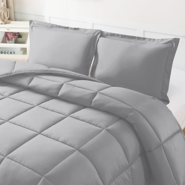 Elegant Comfort Elegant Comfort 3 Piece Cotton Comforter - Down Alternative Hotel Premium Quality 1-Piece